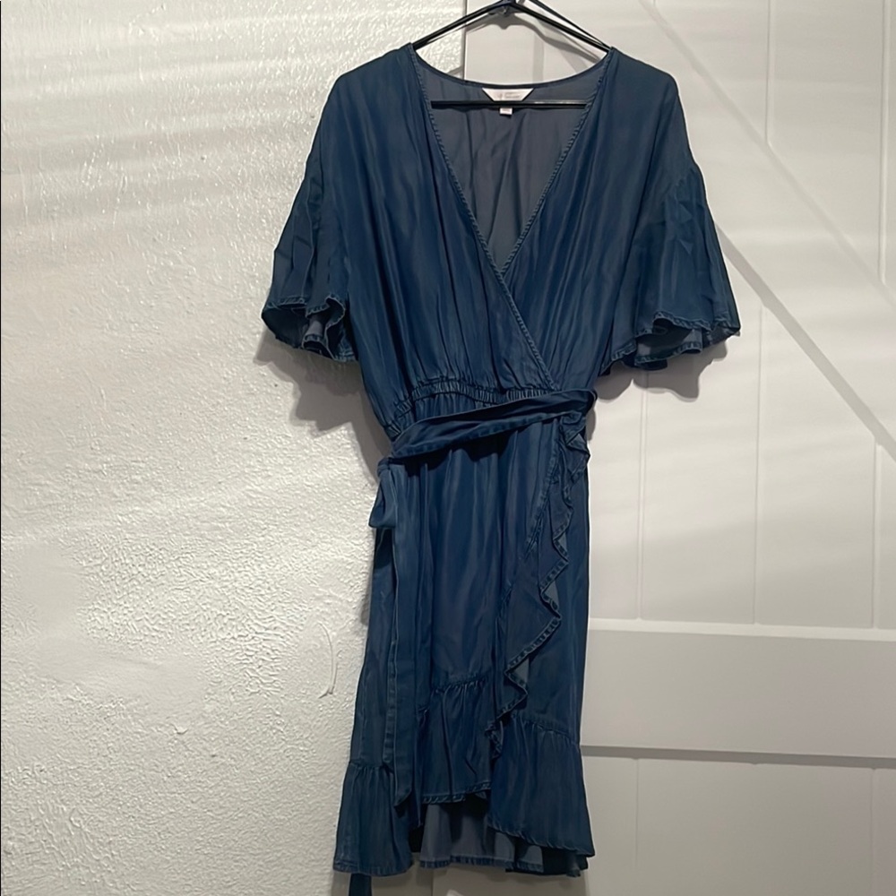 Denim Blue Wrap Dress